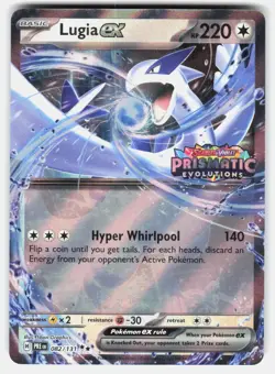 Pokemon tcg Miscellaneous Cards Lugia ex Prismatic Evolutions Stamped NM - Image 1