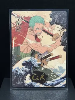 Roronoa Zoro One Piece Anime Collectible Card - Image 1