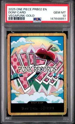 2025 ONE PIECE PRB02-PREMIUM BOOSTER VEGAPUNK-GOLD DON!! CARD PSA 10 - Image 1
