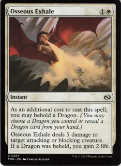 Osseous Exhale C Tarkir: Dragonstorm 17 NM Normal MTG - Image 1