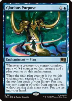 ~ Glorious Purpose ~ NM ~ Commander: Marvel Super Heroes ~ MTG ~ - Image 1