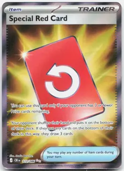 Special Red Card 113/086 Ultra Rare Chaos Rising Pokemon Holo Near Mint - Image 1