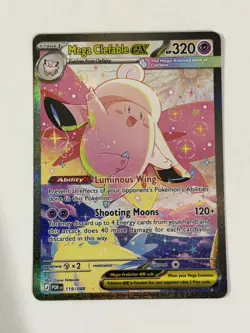 Mega Clefable EX 119/088 Me03: Perfect Order SIR Pokemon TCG Card NM - Image 1