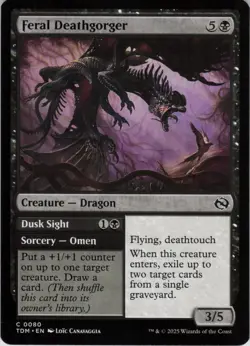 Feral Deathgorger C Tarkir: Dragonstorm 80 NM Normal MTG - Image 1