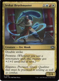 Jeskai Brushmaster U Tarkir: Dragonstorm 195 NM Normal MTG - Image 1