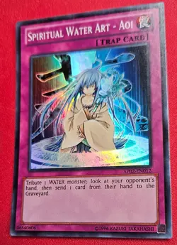 1x Yu-Gi-Oh! Spiritual Water Art - Aoi - AP02-EN012 - Super Rare - NM - Image 1
