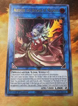 Yugioh: Aleister The Invoker Of Madness - GEIM-EN053 Ultra Rare 1st Edition NM - Image 1