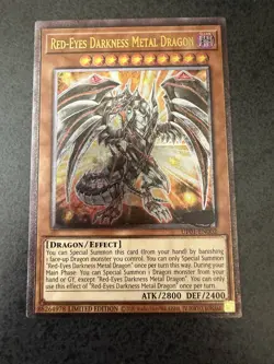 Yugioh! Red-Eyes Darkness Metal Dragon (UTR) UP01-EN002 Ultimate Rare Limited - Image 1