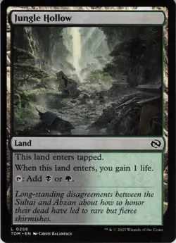 Jungle Hollow L Tarkir: Dragonstorm 258 NM Normal MTG - Image 1