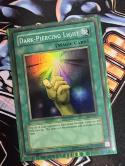 FADED MISPRINT YUGIOH MP1 DARK PIERCING LIGHT HOLOBLEED FADED MISPRINT - Image 3