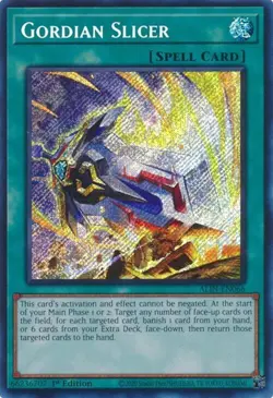 YUGIOH Gordian Slicer - ALIN-EN066 Secret Rare 1st Edition NM - Image 1