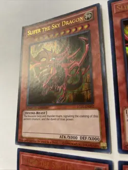 4x Yugioh Slifer The Sky Dragon LC01-EN002 Limited Edition Ultra Rare - Image 2