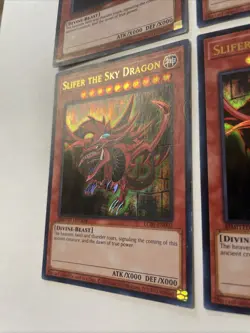 4x Yugioh Slifer The Sky Dragon LC01-EN002 Limited Edition Ultra Rare - Image 4