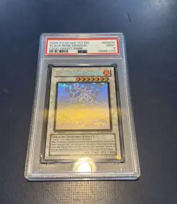 YuGiOh PSA 9 MINT Black Rose Dragon CSOC-EN039 Ghost Rare 1st Edition - Image 1