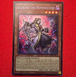Konami Yu-Gi-Oh! TCG Aleister the Reminiscent CORI-EN015 Secret Foil EN 2020 1st - Image 1