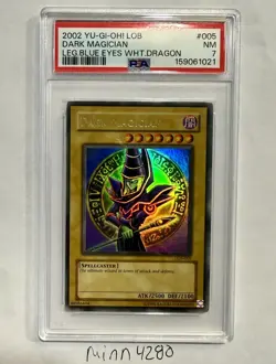 Dark Magician LOB-005 2002 PSA 7 wavy Yu-Gi-Oh! - Image 1