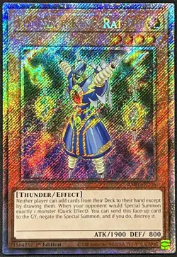 Yu-Gi-Oh! - Thunder King Rai-Oh - (RA03-EN206) 1st Ed, Platinum Secret Rare, NM - Image 1