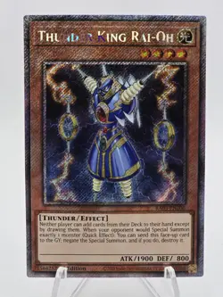 Yugioh Thunder King Rai-Oh (Platinum Secret Rare) RA03-EN206 Bonanza NM - Image 1