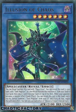 YUGIOH RA02-EN020 Illusion of Chaos Ultra Rare 1st Edition NM - Image 1