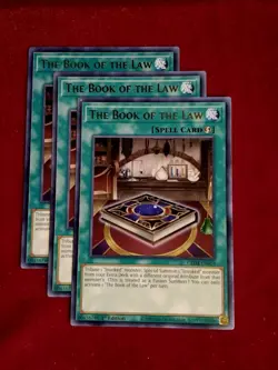 Yu-Gi-Oh! (x3) The Book of The Law - GEIM-EN054 Rare 1st Edition Unplayed Mint+ - Image 1