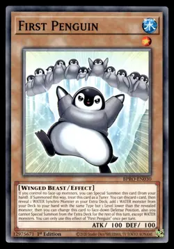 FIRST PENGUIN - BPRO-EN030 Common / Short Print Burst Protocol Yu-Gi-Oh NM - Image 1