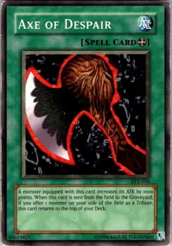 Axe of Despair Common Starter Deck: Yugi Evolution SYE-035 MP - Image 1