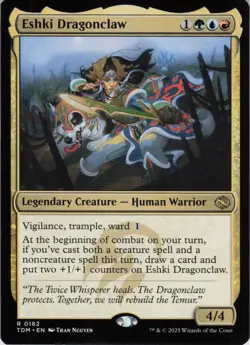 Eshki Dragonclaw R Tarkir: Dragonstorm 182 NM Normal MTG - Image 1
