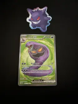 Arbok EX Holo Pokemon Card 185/165 Scarlet & Violet 151 Series - Image 1