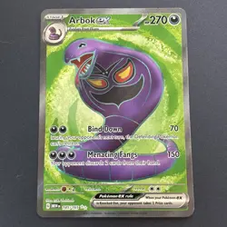 Arbok ex 185/165 Scarlet & Violet 151 Full Art Holo English Pokemon TCG - Image 1