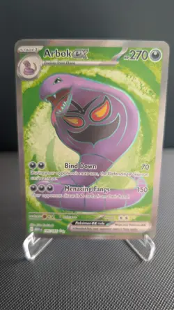 Pokemon Card Arbok ex 185/165 Scarlet & Violet 151 Holo Ultra Rare Near Mint - Image 1