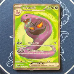 Arbok ex 185/165 [Scarlet & Violet 151] NM Full Art Pokemon - Image 1