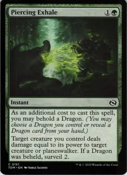 Piercing Exhale C Tarkir: Dragonstorm 151 NM Normal MTG - Image 1