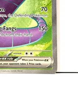 Arbok ex 185/165 Ultra Rare Scarlet & Violet 151 Pokemon Card TCG NM - Image 5