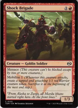 Shock Brigade C Tarkir: Dragonstorm 120 NM Normal MTG - Image 1