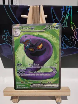 Pokemon TCG Arbok EX Full Art Rare Card Scarlet & Violet 151, 185/165 - Image 1