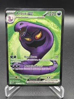 Pokemon TCG Arbok EX 185/165 Scarlet & Violet 151 Full Art Ultra Rare, Near Mint - Image 1
