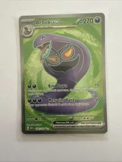 Pokemon TCG Arbok EX Full Art Rare Card Scarlet & Violet 151, 185/165 - Image 1