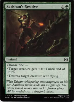 Sarkhan's Resolve C Tarkir: Dragonstorm 158 NM Normal MTG - Image 1