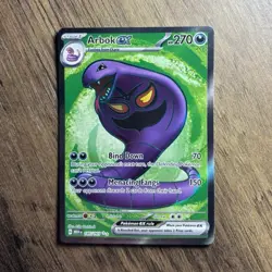 Pokemon Arbok ex 185/165 Scarlet & Violet 151 Ultra Rare Full Art Holo EX - Image 1