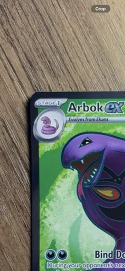 Pokemon Arbok ex 185/165 Scarlet & Violet 151 Ultra Rare Full Art Holo EX - Image 2