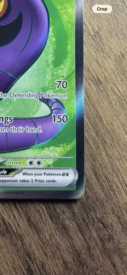 Pokemon Arbok ex 185/165 Scarlet & Violet 151 Ultra Rare Full Art Holo EX - Image 5