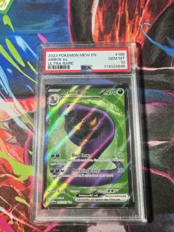 Pokemon TCG Arbok EX Full Art Rare Card Scarlet & Violet 151 185/165 PSA 10 - Image 1