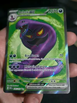 Arbok ex 185/165 - Scarlet & violet: 151 - Pokemon card - full art rare - Image 5