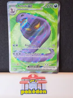 Pokemon TCG Arbok ex Scarlet & Violet - 151 185/165 Ultra Rare - Near Mint - Image 1