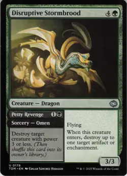 Disruptive Stormbrood U Tarkir: Dragonstorm 178 NM Normal MTG - Image 1
