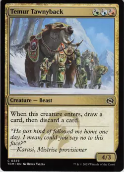 Temur Tawnyback C Tarkir: Dragonstorm 229 NM Normal MTG - Image 1