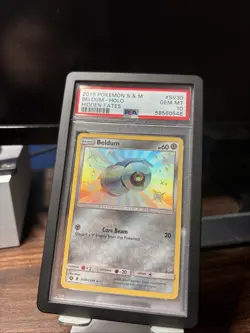 Beldum SV30/SV94 - PSA 10 Hidden Fates 2019 Pokemon Sun And Moon Shiny Holo Rare - Image 1