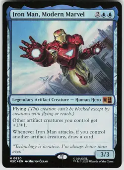 Iron Man Modern Marvel Foil 830 Marvel Super Heroes Magic the Gathering - Image 1