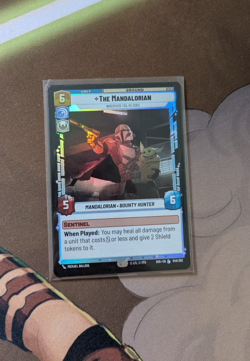 Star Wars Unlimited The Mandalorian Wherever I Go, He Goes - Foil Legendary - Image 1