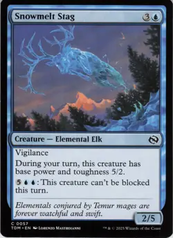 Snowmelt Stag C Tarkir: Dragonstorm 57 NM Normal MTG - Image 1